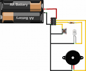 Circuit diagram for xmas ornament